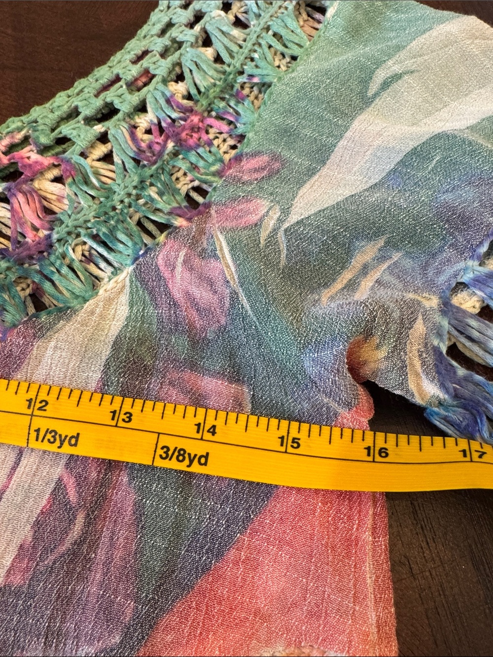 Dor Dor Boho Couture Multi-Color Crochet/Macrame Floral Top - Women's Size S - Picture 8 of 16